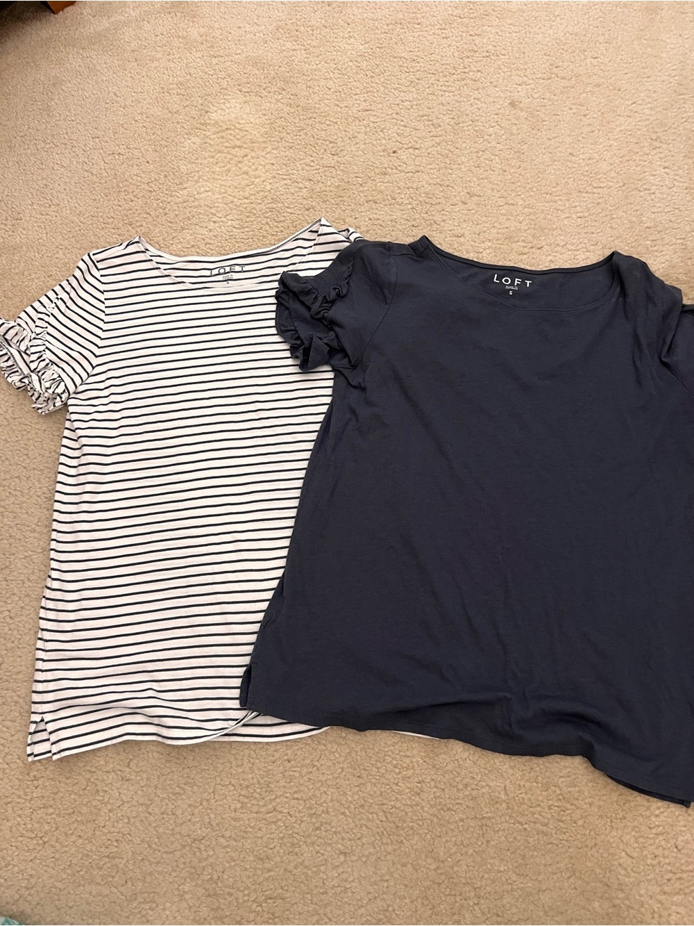 LOFT Ruffle Sleeve Top